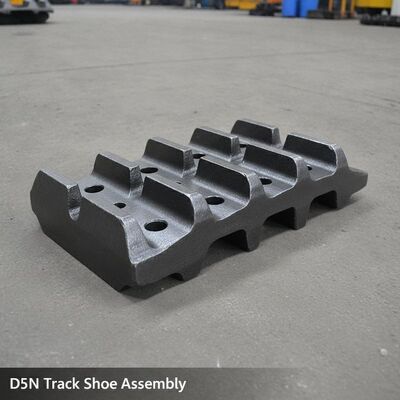 Qualität D5N Caterpillar Bulldozer Kettensegment Geschmiedeter 25MnB Stahl Einzelkettenschuh-Design 152,4 mm Steigung Fahrwerksteil Fabrik